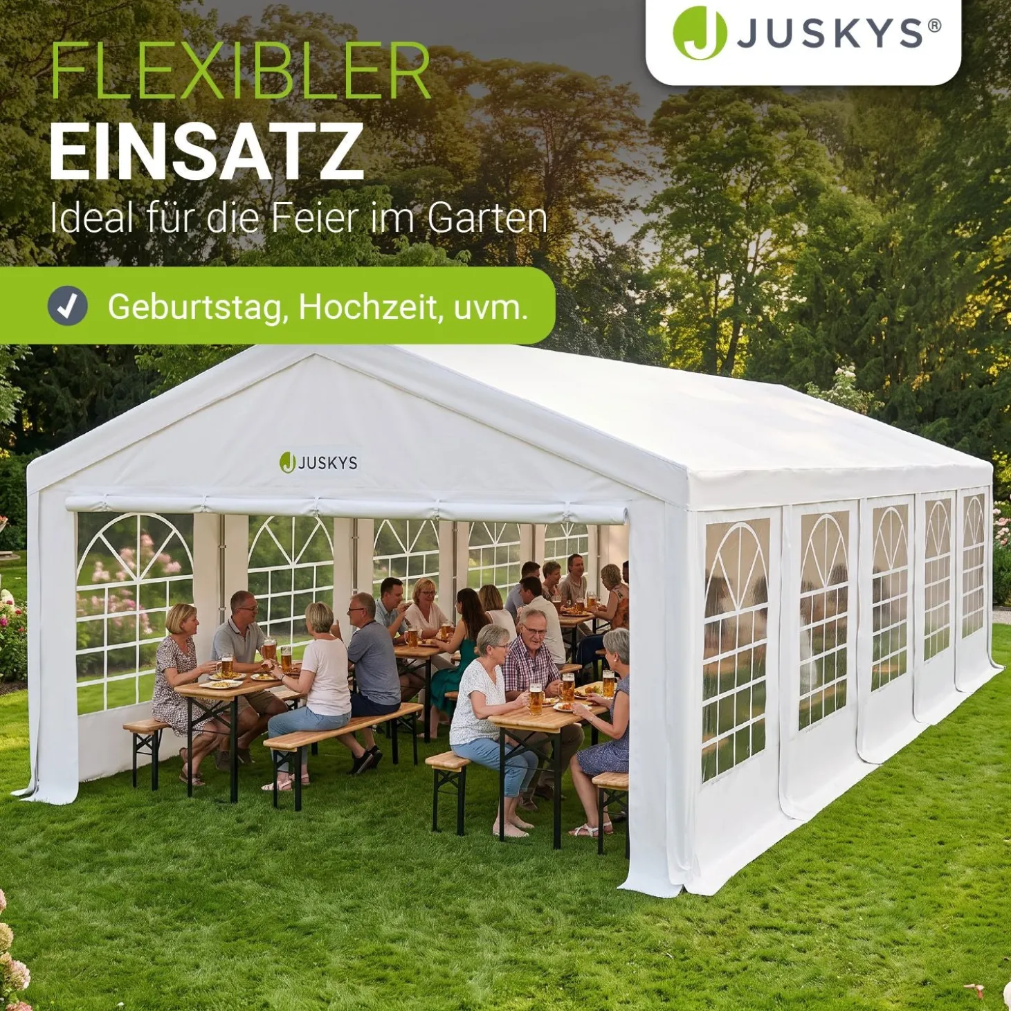 Festzelt Partyzelt Gala Großer Pavillon für die Outdoor-Party im Garten