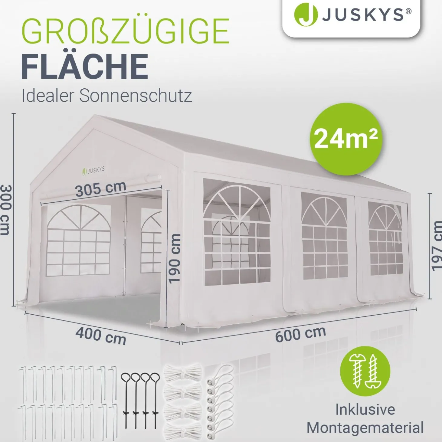 Festzelt Partyzelt Gala Großer Pavillon für die Outdoor-Party im Garten