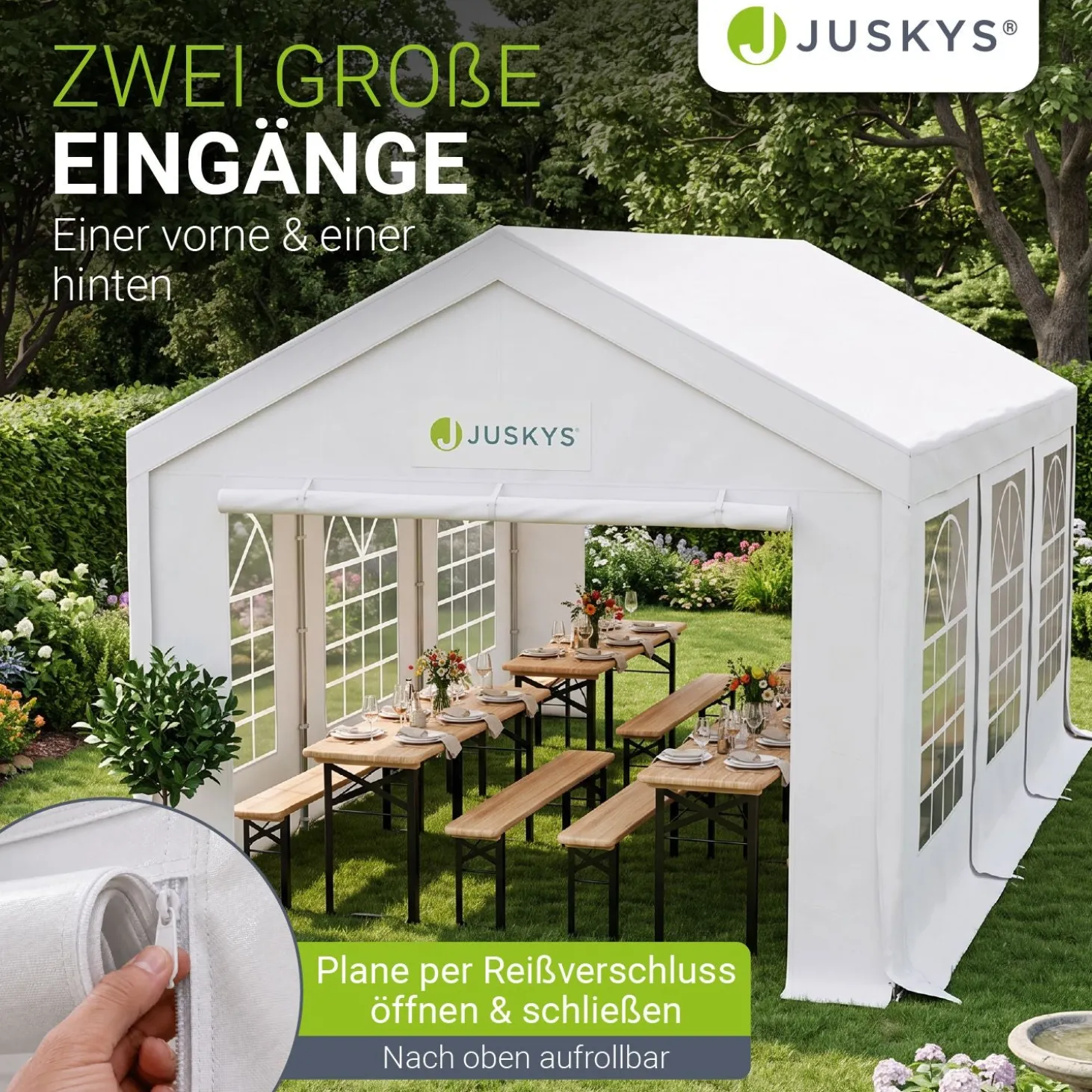 Festzelt Partyzelt Gala Großer Pavillon für die Outdoor-Party im Garten