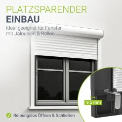 Fliegengitter für Fenster Zuverlässiger Insektenschutz mit Aluminiumrahmen