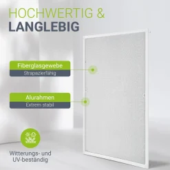 Fliegengitter für Fenster Zuverlässiger Insektenschutz mit Aluminiumrahmen