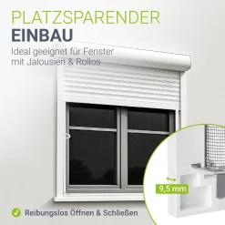 Fliegengitter für Fenster Zuverlässiger Insektenschutz mit Aluminiumrahmen