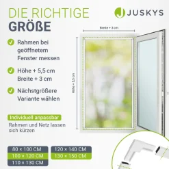 Fliegengitter für Fenster Zuverlässiger Insektenschutz mit Aluminiumrahmen