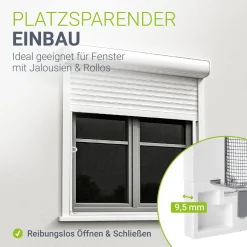 Fliegengitter für Fenster Zuverlässiger Insektenschutz mit Aluminiumrahmen