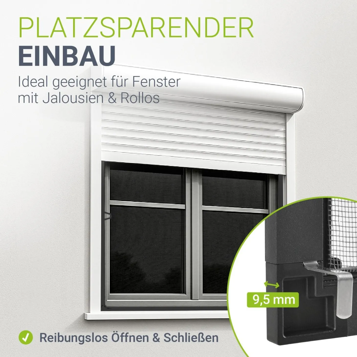 Fliegengitter für Fenster Zuverlässiger Insektenschutz mit Aluminiumrahmen