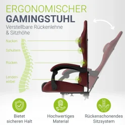 Gamingstuhl HyperSeat Bürostuhl für Home-Office & Gaming