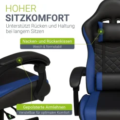 Gamingstuhl HyperSeat Bürostuhl für Home-Office & Gaming