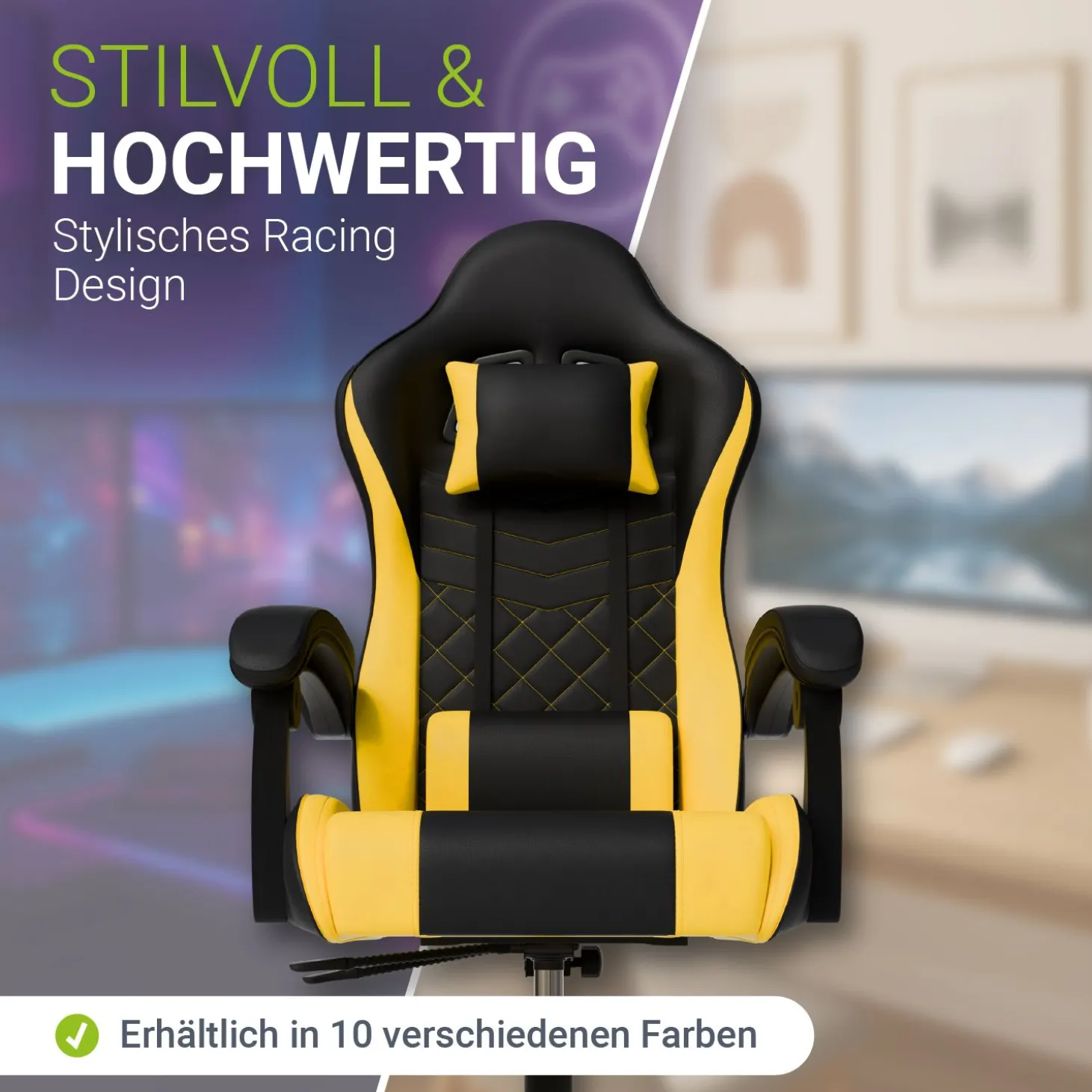 Gamingstuhl HyperSeat Bürostuhl für Home-Office & Gaming