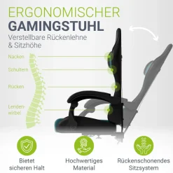 Gamingstuhl HyperSeat Bürostuhl für Home-Office & Gaming
