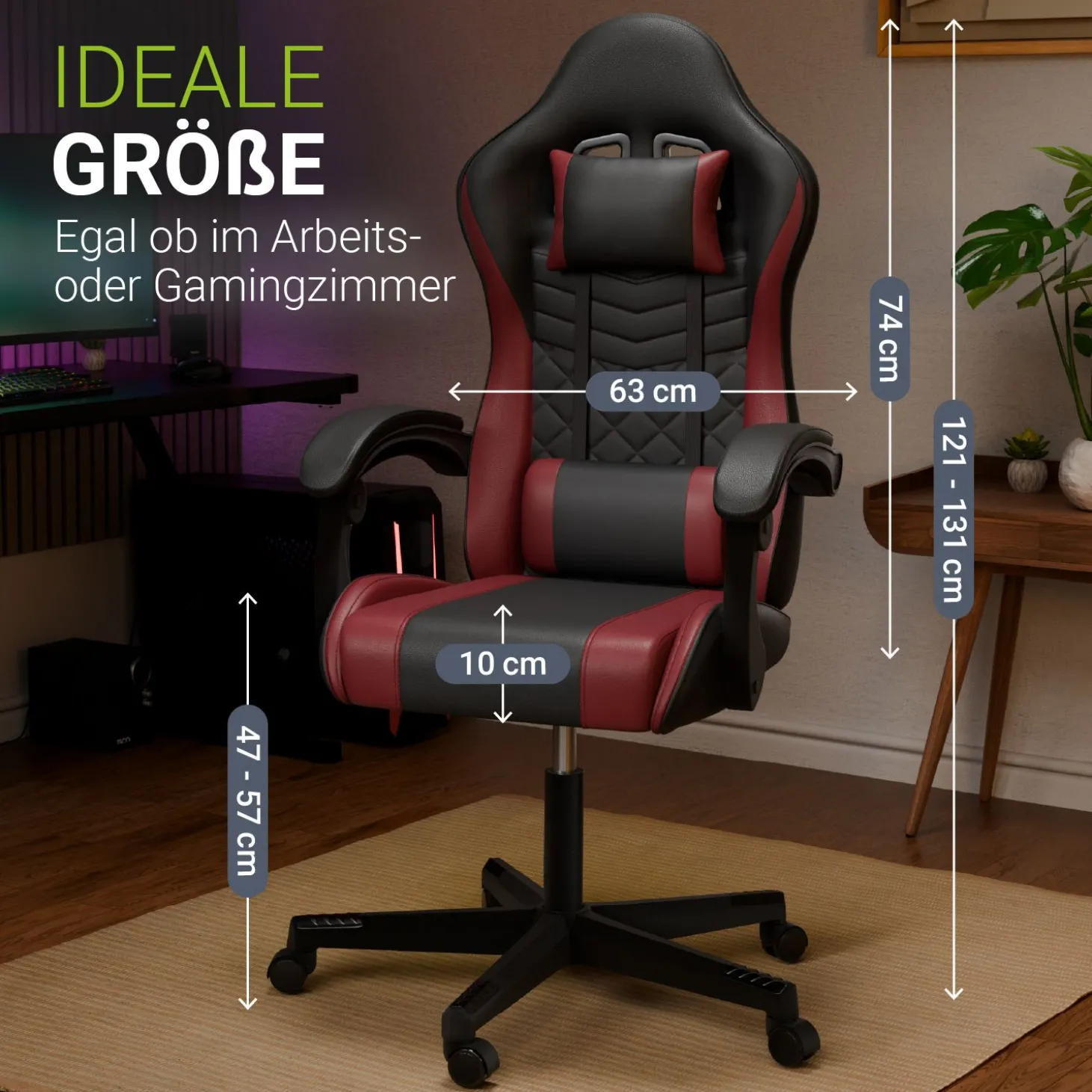 Gamingstuhl HyperSeat Bürostuhl für Home-Office & Gaming