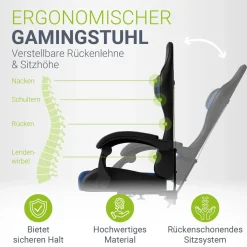 Gamingstuhl HyperSeat Bürostuhl für Home-Office & Gaming
