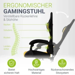Gamingstuhl HyperSeat Bürostuhl für Home-Office & Gaming
