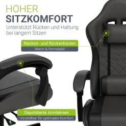 Gamingstuhl HyperSeat Bürostuhl für Home-Office & Gaming
