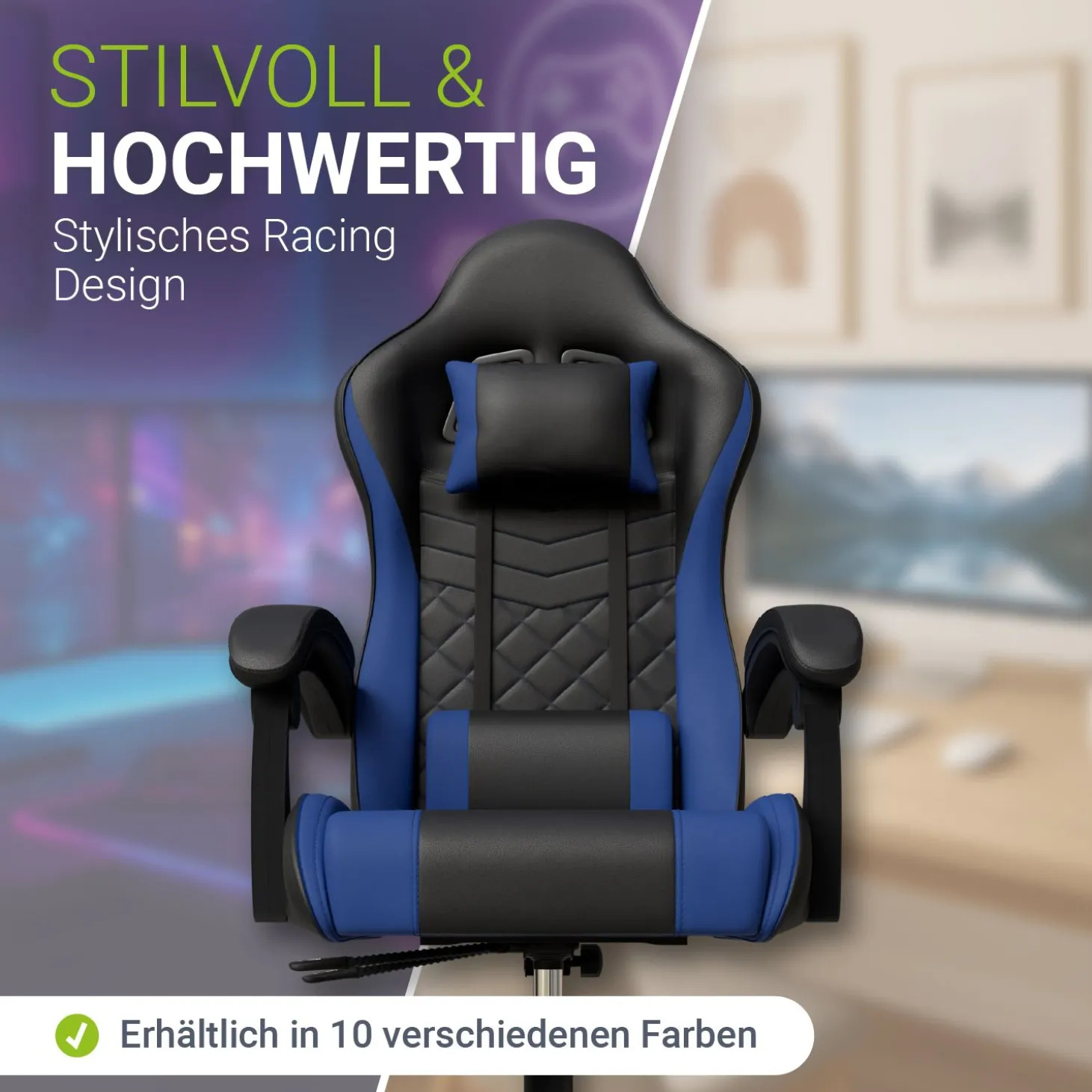 Gamingstuhl HyperSeat Bürostuhl für Home-Office & Gaming