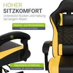 Gamingstuhl HyperSeat Bürostuhl für Home-Office & Gaming