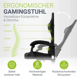 Gamingstuhl HyperSeat Bürostuhl für Home-Office & Gaming