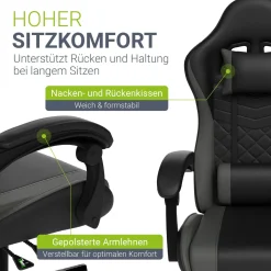 Gamingstuhl HyperSeat Bürostuhl für Home-Office & Gaming