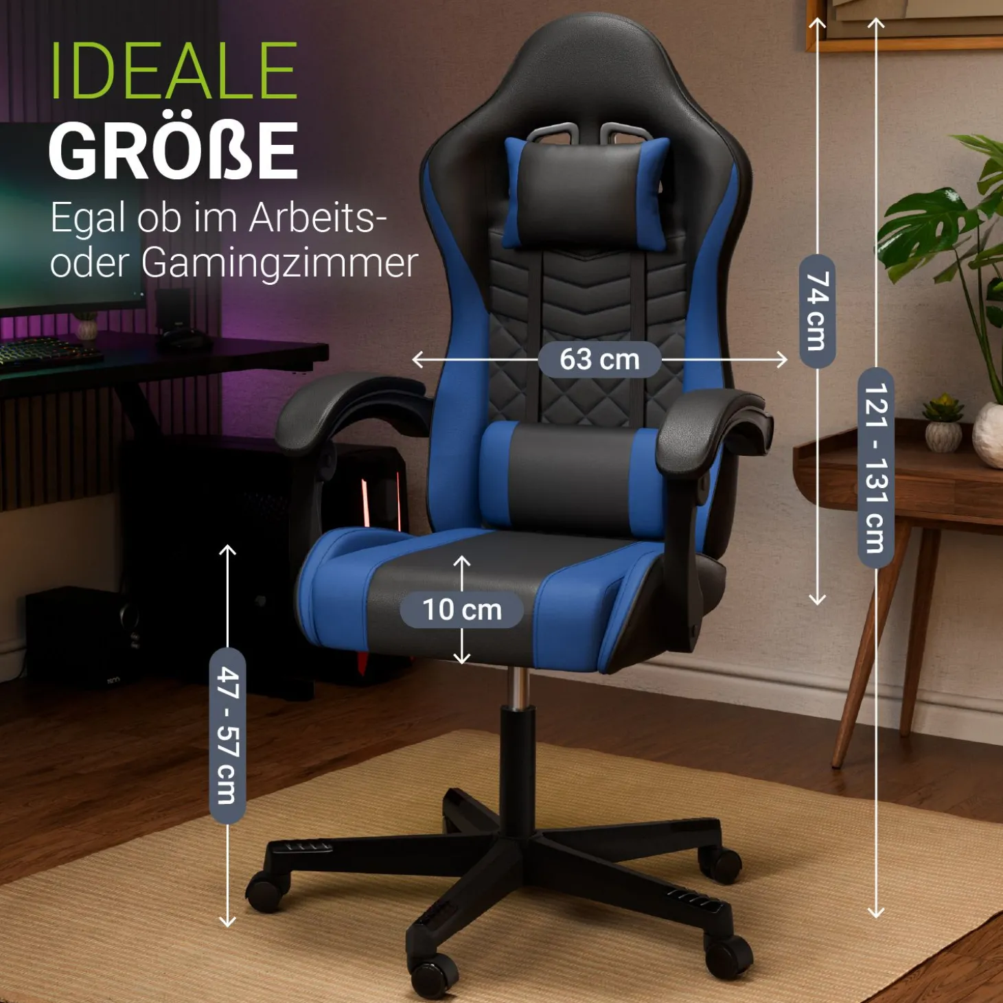 Gamingstuhl HyperSeat Bürostuhl für Home-Office & Gaming