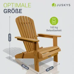 Gartenliegestuhl klappbar Korfu Wetterfester Liegestuhl aus Akazienholz