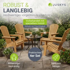 Gartenliegestuhl klappbar Korfu Wetterfester Liegestuhl aus Akazienholz