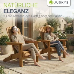Gartenliegestuhl klappbar Korfu Wetterfester Liegestuhl aus Akazienholz
