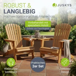 Gartenliegestuhl klappbar Korfu Wetterfester Liegestuhl aus Akazienholz