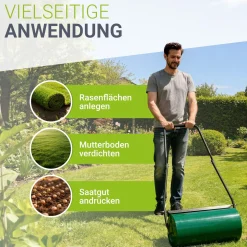 Garten Rasenwalze Fritz aus Metall Einfach befüllbar, leichtgängig und gut manövrierbar