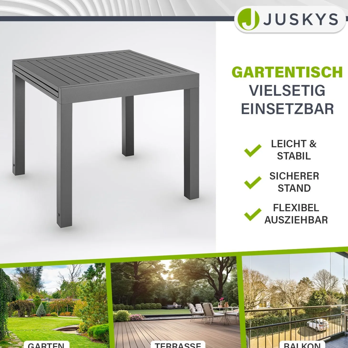 Gartentisch Laki Moderner Outdoor Tisch