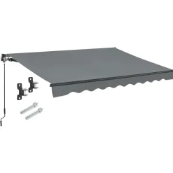 Gelenkarmmarkise mit Kurbel Markise für Terrasse & Balkon - inklusive Halterung