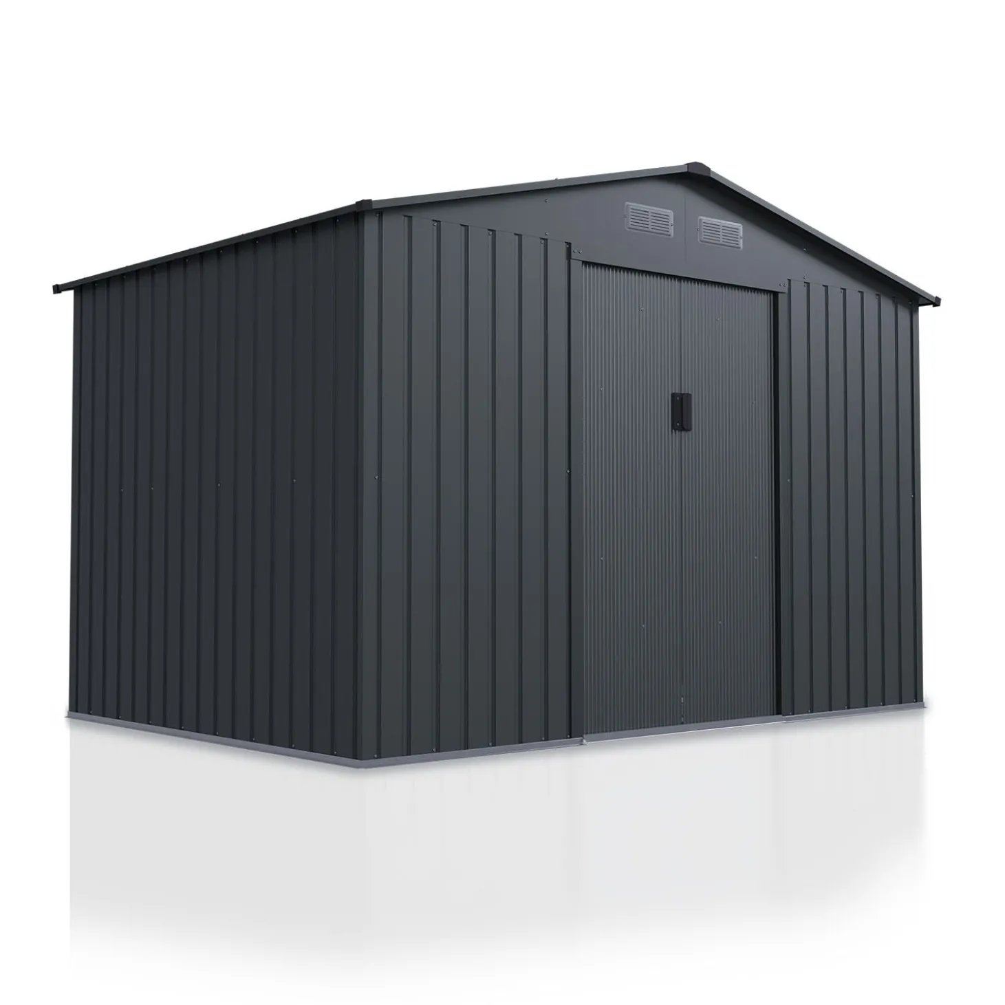 Gerätehaus Metall Geräteschuppen aus Metall mit Fundamentrahmen