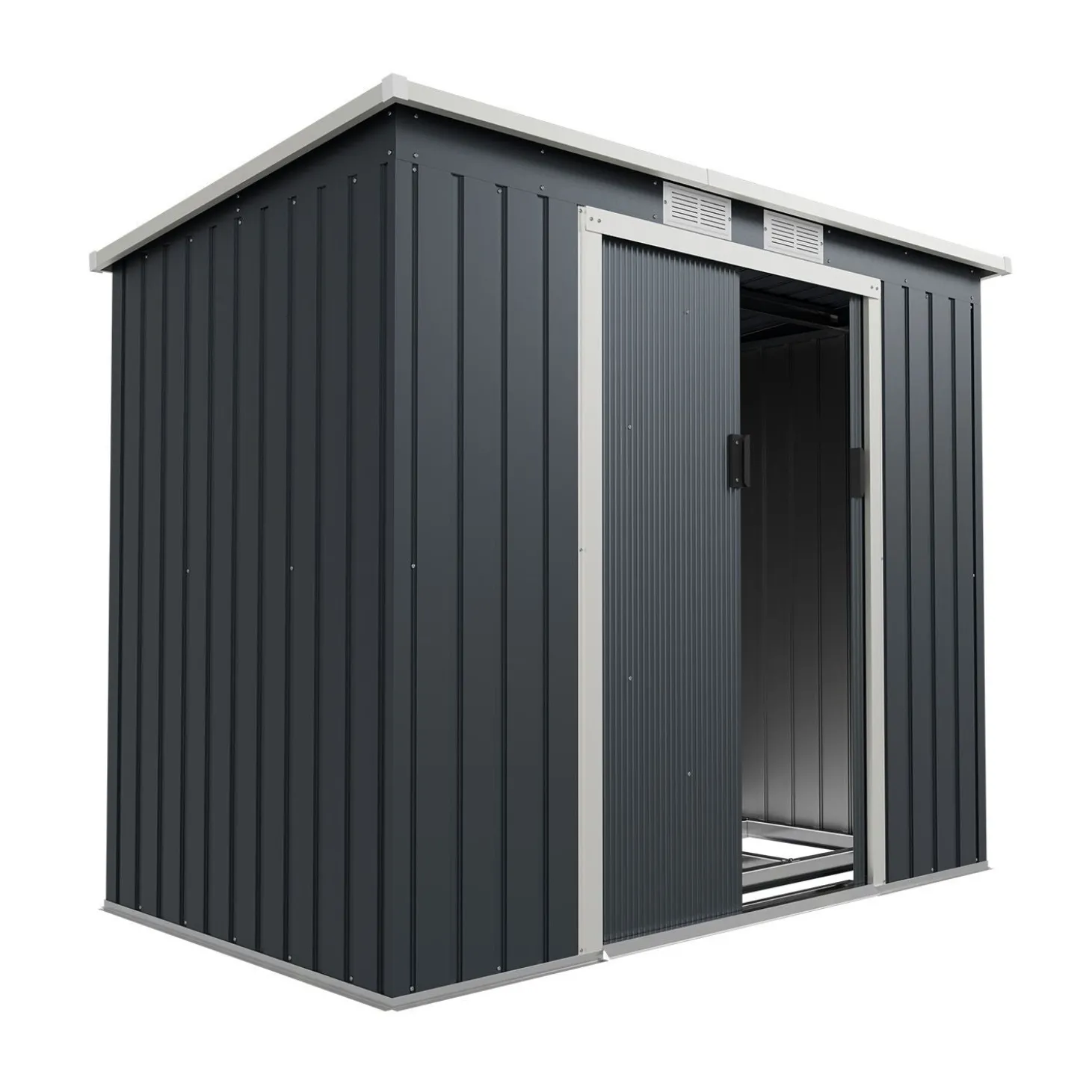 Gerätehaus Metall Geräteschuppen aus Metall mit Fundamentrahmen