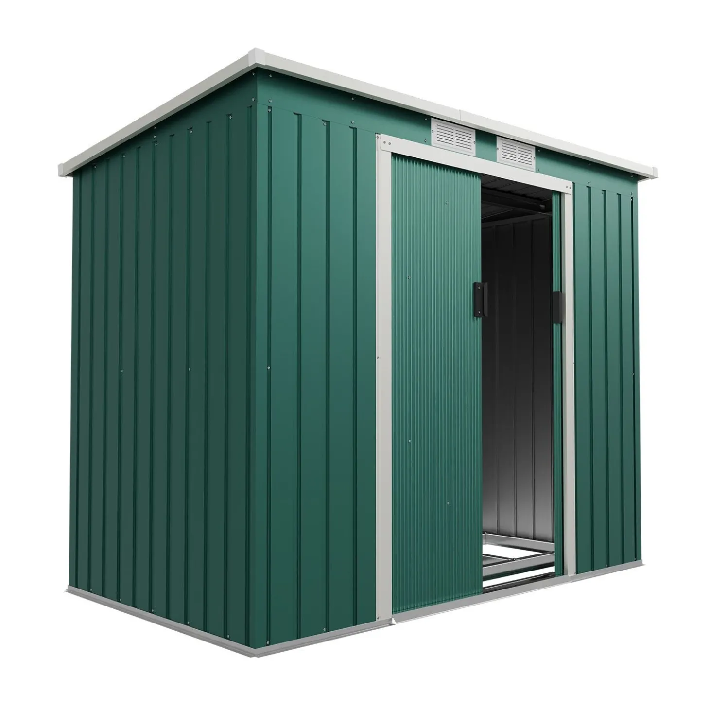 Gerätehaus Metall Geräteschuppen aus Metall mit Fundamentrahmen
