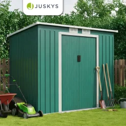 Gerätehaus Metall Geräteschuppen aus Metall mit Fundamentrahmen