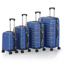 Hartschalen Kofferset Rom 3 & 4 tlg. Set mit schlagfester ABS-Hartschale, 360° Rollen