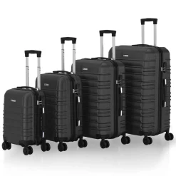 Hartschalen Kofferset Rom 3 & 4 tlg. Set mit schlagfester ABS-Hartschale, 360° Rollen