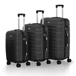 Hartschalen Kofferset Rom 3 & 4 tlg. Set mit schlagfester ABS-Hartschale, 360° Rollen