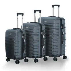 Hartschalen Kofferset Rom 3 & 4 tlg. Set mit schlagfester ABS-Hartschale, 360° Rollen