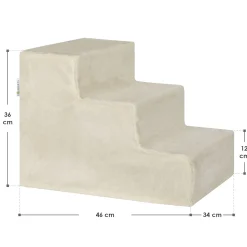 Haustiertreppe Timmy mit 3 Stufen 36 cm hohe Ein- und Ausstiegshilfe für Haustiere