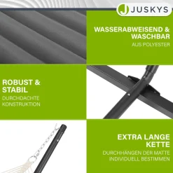 Hängematte Cata mit Gestell Indoor- und Outdoor-Hängematte mit Kissen
