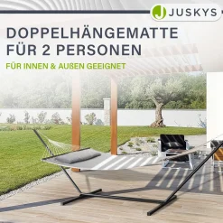 Hängematte Cata mit Gestell Indoor- und Outdoor-Hängematte mit Kissen
