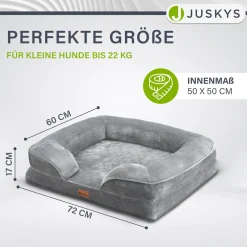 Hundebett Sheena Orthopädisches Haustierbett mit weichem Bezug