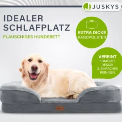 Hundebett Sheena Orthopädisches Haustierbett mit weichem Bezug