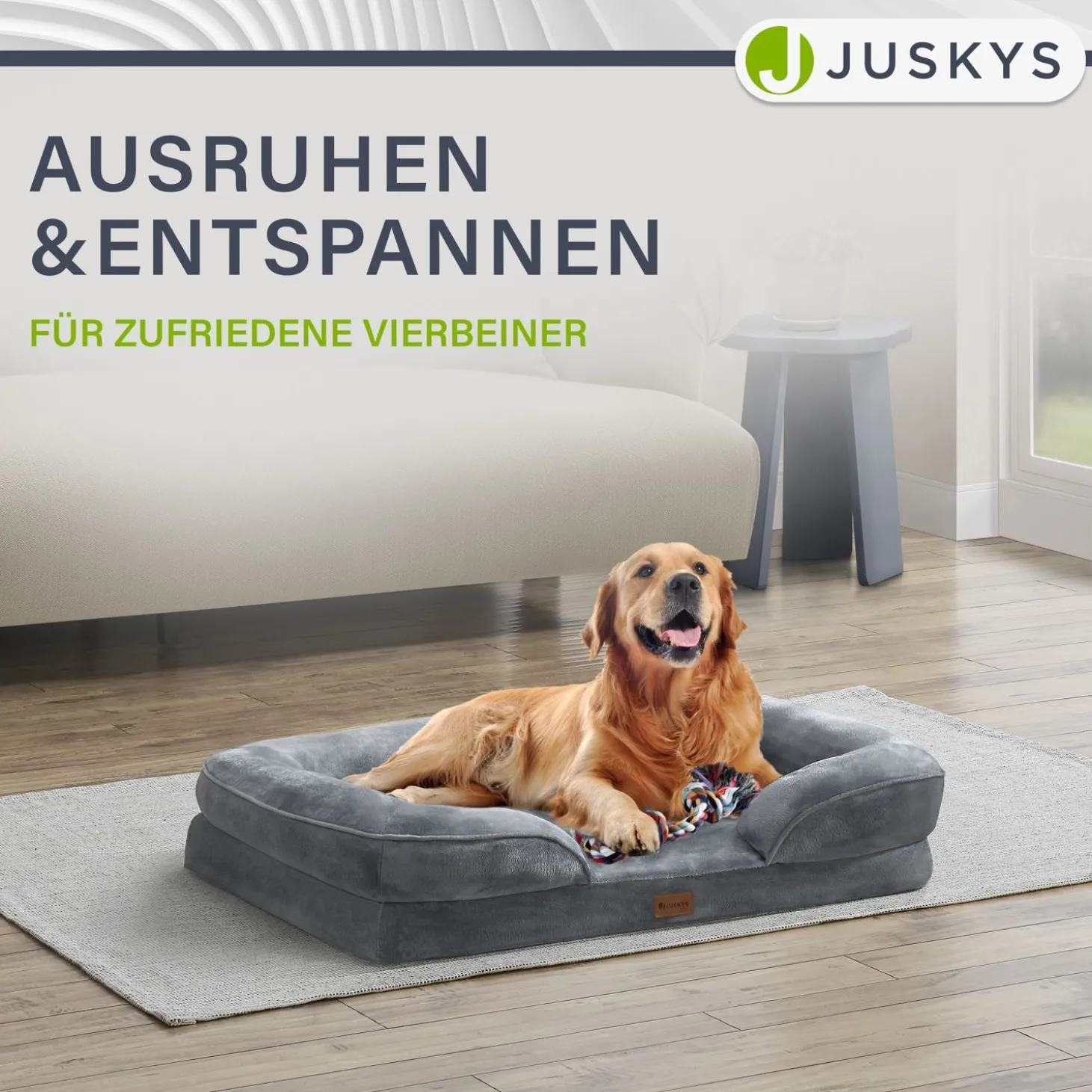 Hundebett Sheena Orthopädisches Haustierbett mit weichem Bezug