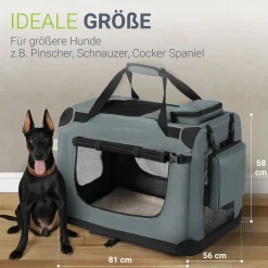 Hundebox Auto faltbar Lassie Hundetransportbox mit Tragegriff & Liegedecke