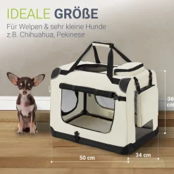 Hundebox Auto faltbar Lassie Hundetransportbox mit Tragegriff & Liegedecke