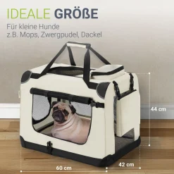 Hundebox Auto faltbar Lassie Hundetransportbox mit Tragegriff & Liegedecke