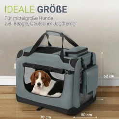 Hundebox Auto faltbar Lassie Hundetransportbox mit Tragegriff & Liegedecke