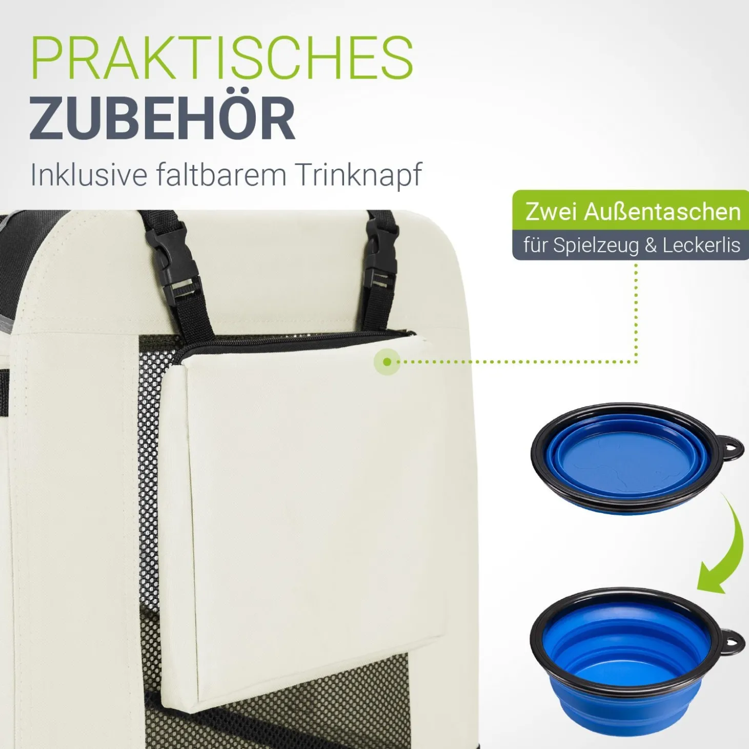 Hundebox Auto faltbar Lassie Hundetransportbox mit Tragegriff & Liegedecke