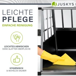 Hundebox Auto Hundetransportbox Alu für Kofferraum oder Rücksitz