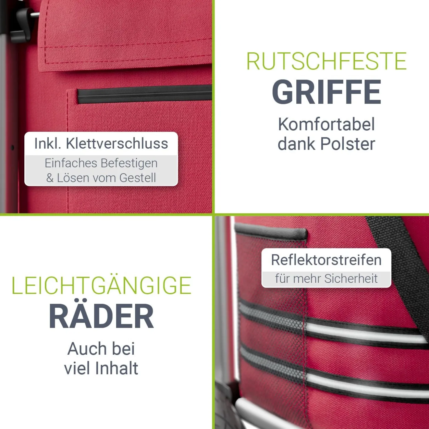 3in1 Einkaufstrolley - 56 L Kapazität Klappbarer Trolley für bequemes Shopping